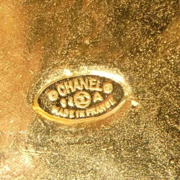 Auth CHANEL Vintage CC Logo Brooch Gold Metal - - Picture 8 of 8